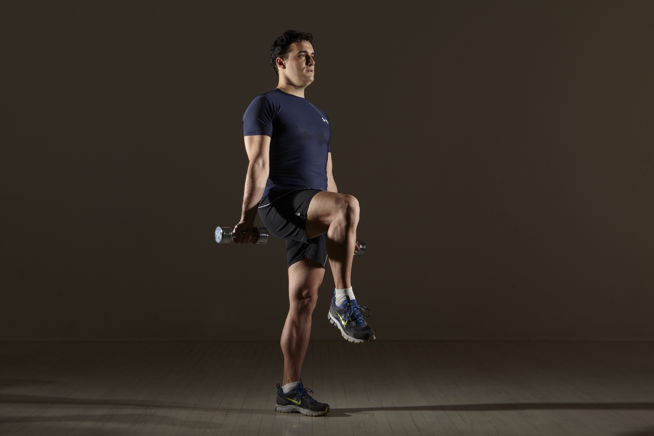 Michael Gonzalez-Wallace demonstrating balance and strength
